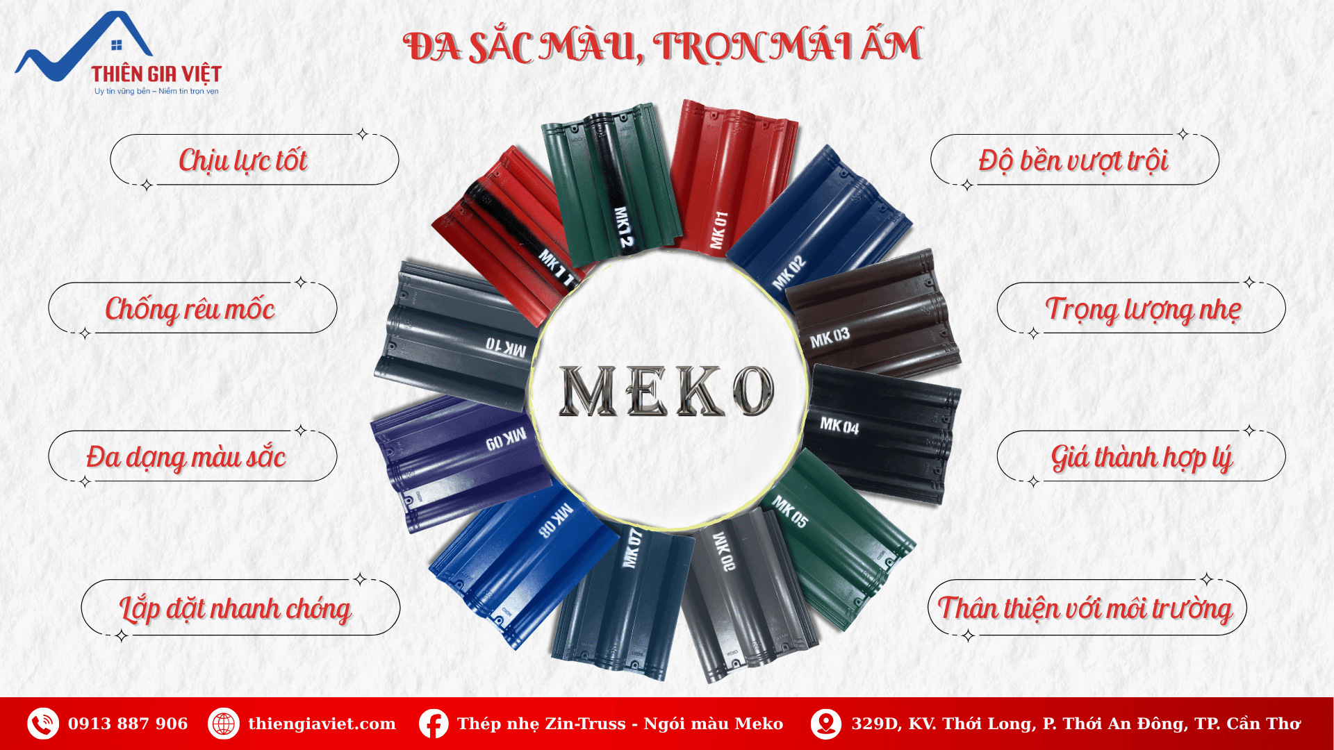 Ngói màu Meko
